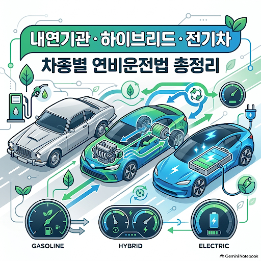 내연기관·하이브리드·전기차 연비운전법｜차종별로 이렇게 운전하면 된다