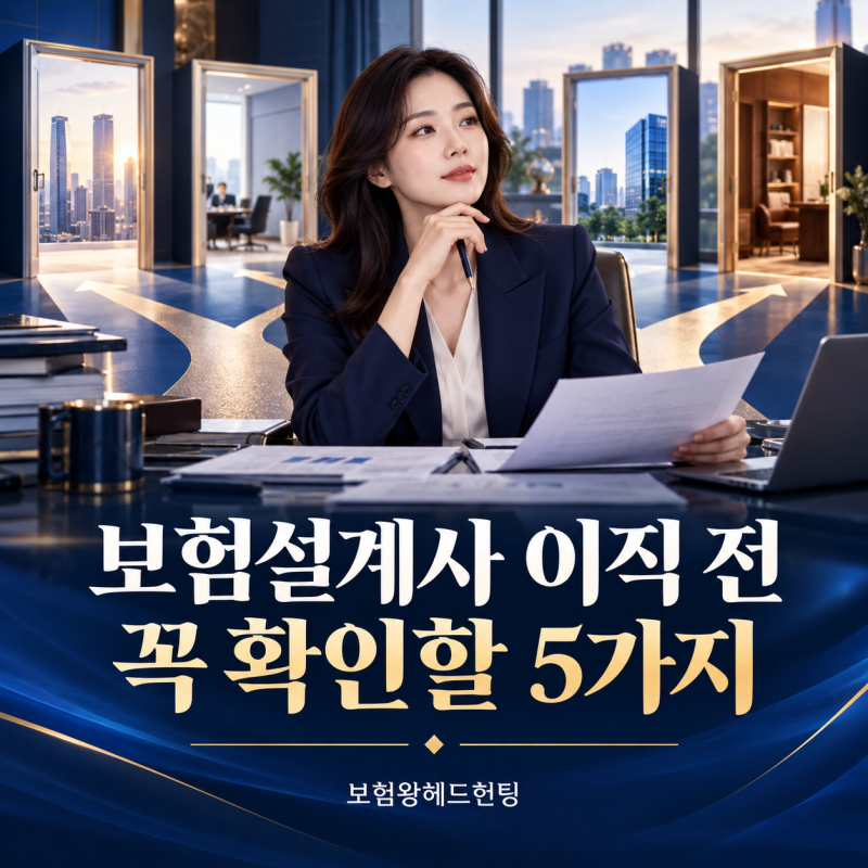 보험설계사 이직할 때 주의 깊게 챙겨야 할 5가지