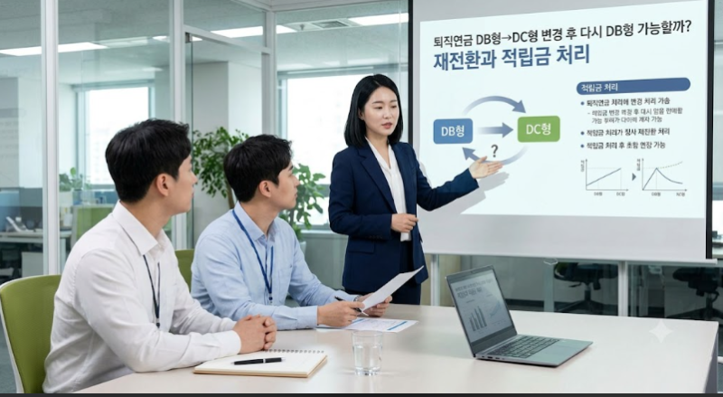 퇴직연금 DB형→DC형 변경 후 다시 DB형 가능할까? 재전환과 적립금 처리