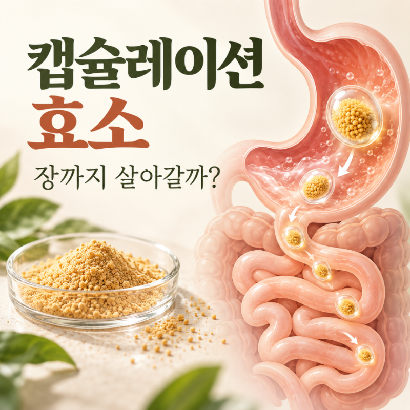 캡슐레이션 효소 효능, 장까지 도달할까? 효소식품과 소화불량 알아보기