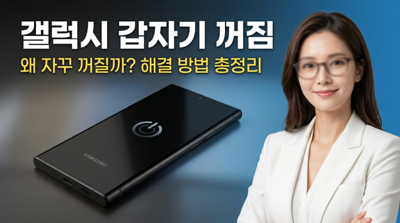 갤럭시 갑자기 꺼짐 현상 3분 해결법 (강제 재부팅부터 안전모드 점검까지)