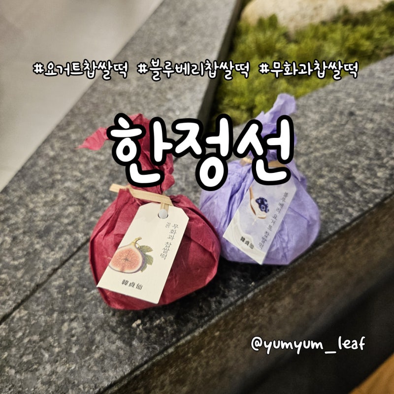 한정선 더현대서울점 솔직 후기, 평일 오후 50분 웨이팅한 요거트 찹쌀떡