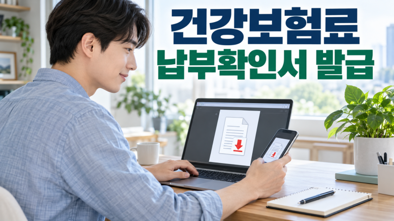 건강보험료 납부확인서 발급방법｜모바일 PDF 저장·팩스 보내기