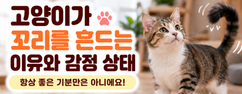 고양이가 꼬리를 흔드는 이유