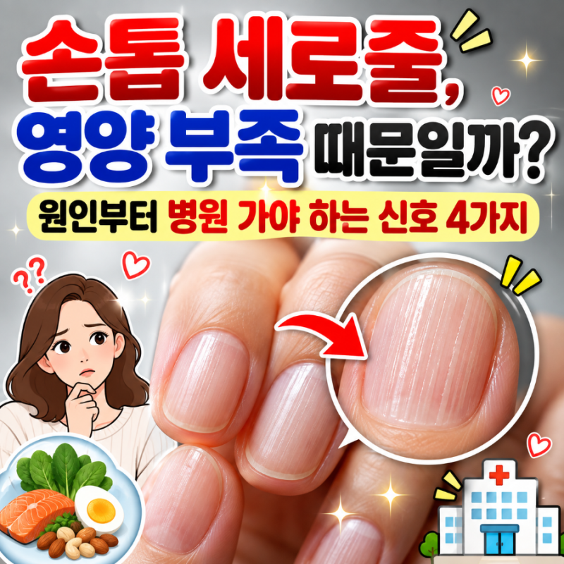 손톱 세로줄, 영양 부족 때문일까?｜원인부터 병원 가야 하는 신호 4가지
