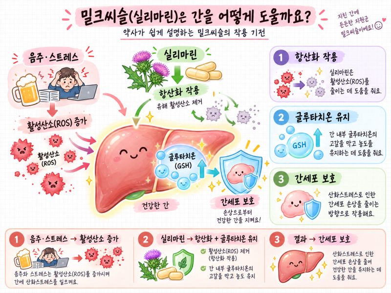 "피로할 땐 밀크씨슬? 우루사? 약사가 알려주는 진짜 차이와 나에게 맞는 선택법"