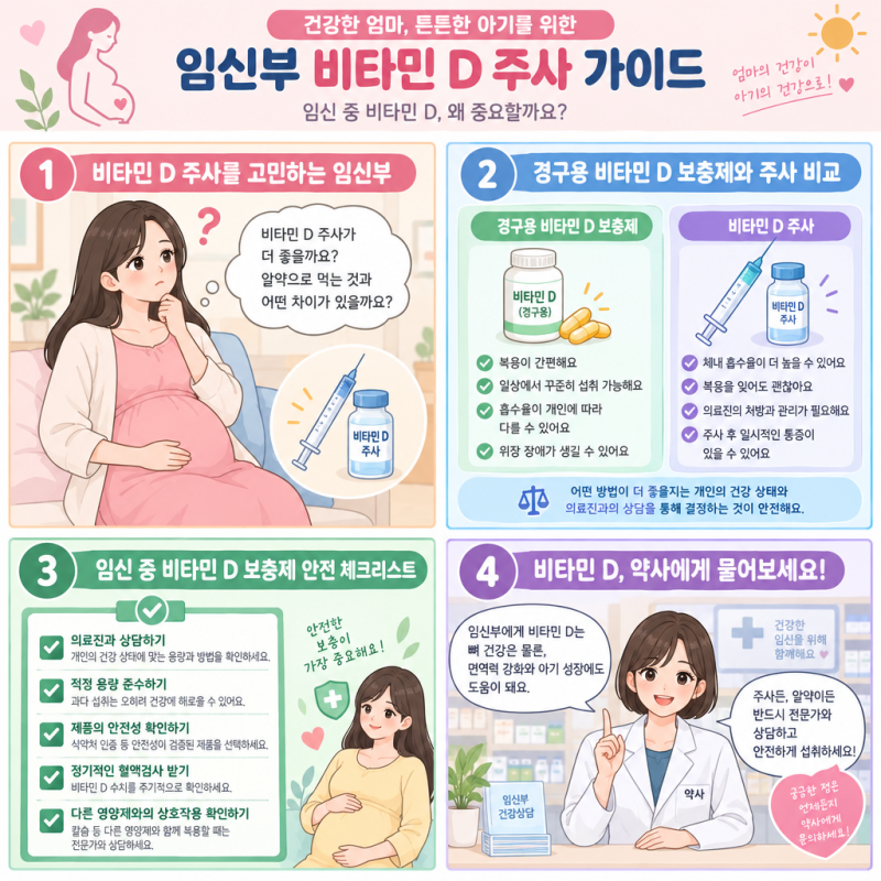 비타민 D 주사, 임산부도 맞아도 될까요? 꼭 확인할 기준부터 알려드릴게요