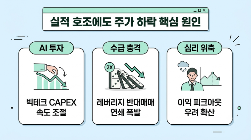 삼성전자 SK하이닉스 주가 하락 이유, 역대급 실적에도 왜 떨어질까?