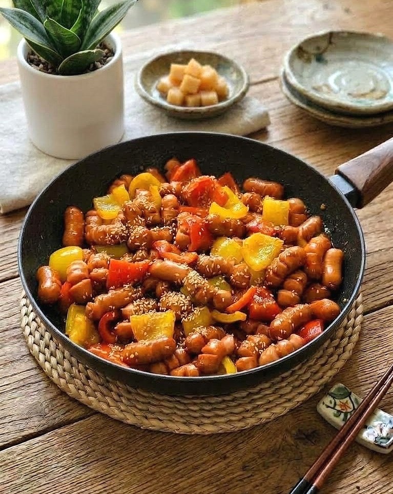 초간단 도시락 반찬 메뉴 추천! 물기 없이 착 감기는 쏘야볶음 양념 비법