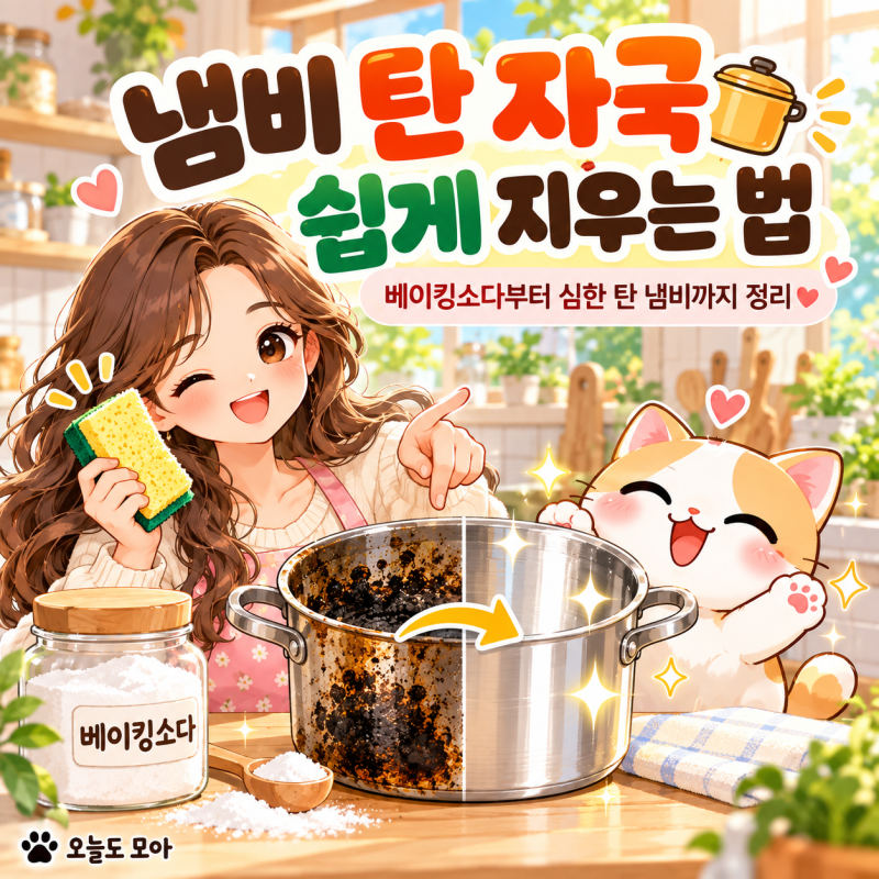 냄비 탄 자국 쉽게 지우는 법, 베이킹소다부터 심한 탄 냄비까지 정리