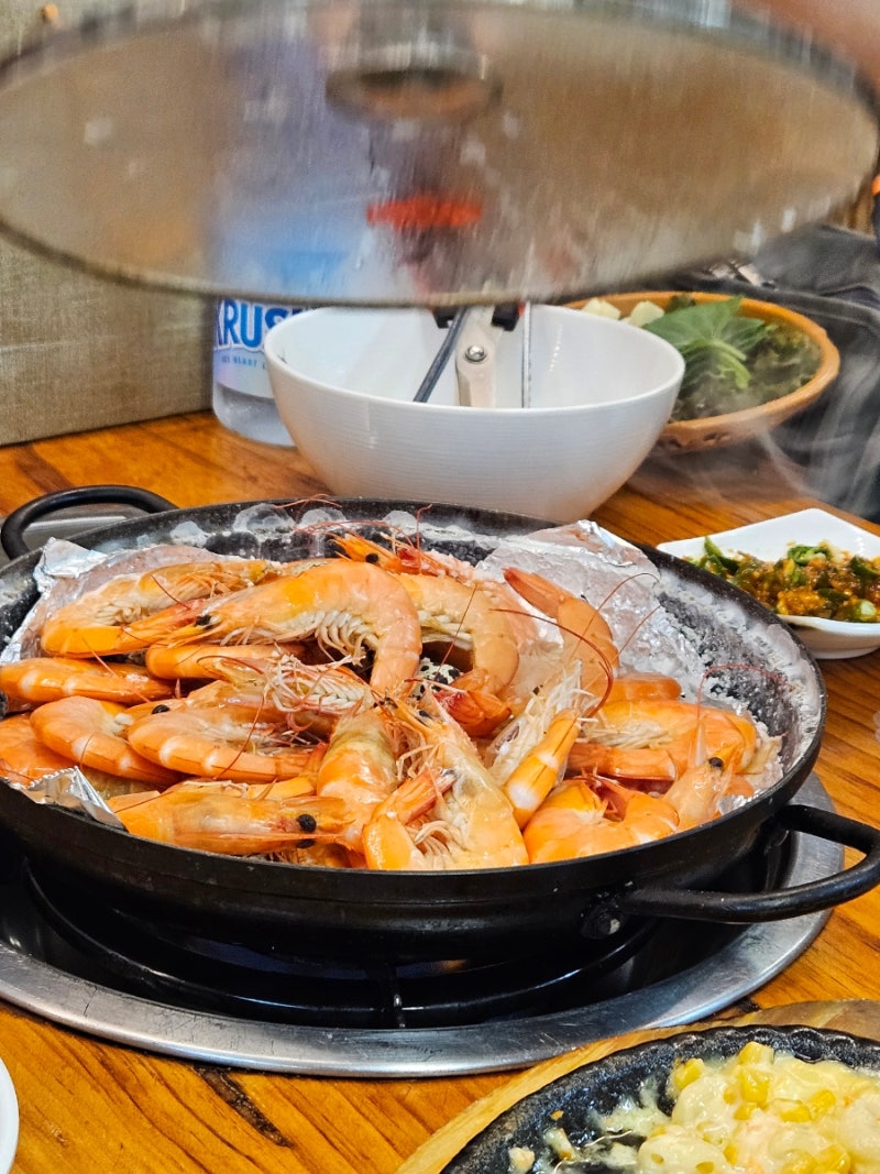 [막썰어회 식당] 안산 한대앞 대하 왕새우 소금구이와 오징어, 활어회 맛집