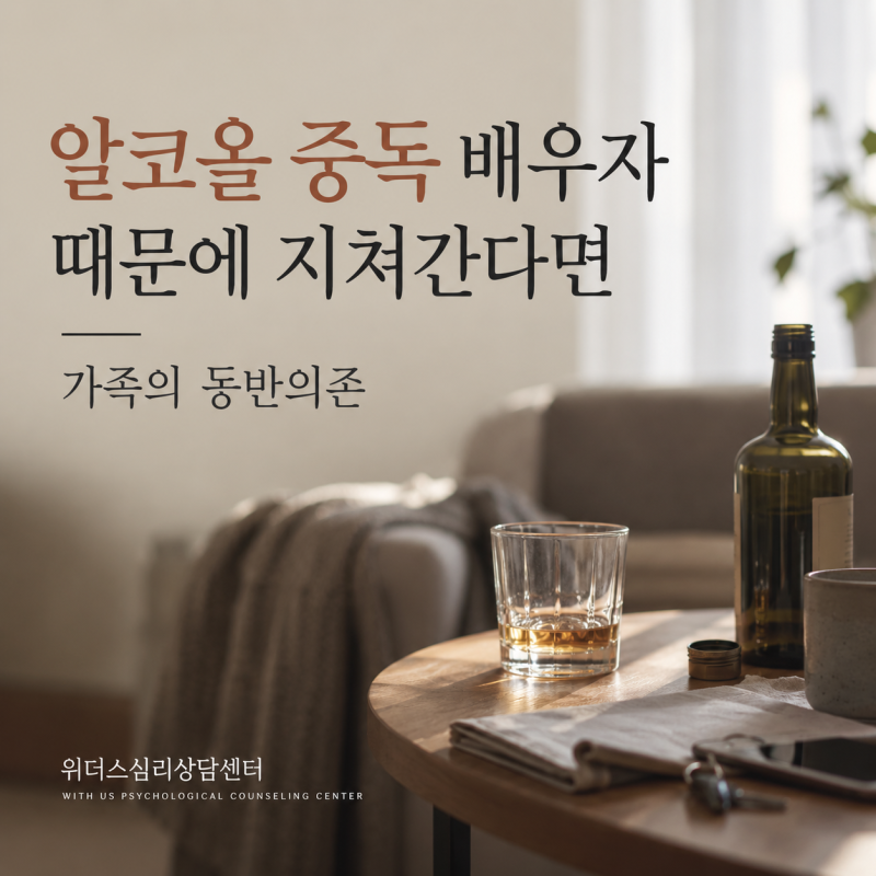 알코올 중독 배우자 때문에 지쳐간다면? 가족의 동반의존_남양주 부부상담
