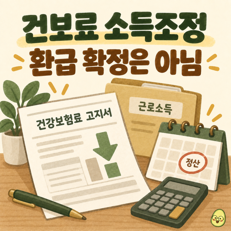 건강보험료 소득 조정 신청 방법｜퇴직·폐업 뒤 줄어든 소득 반영하기