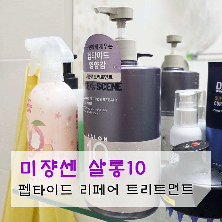미쟝센 살롱10 펩타이드 리페어 단백질 트리트먼트 에센스팩 리뷰