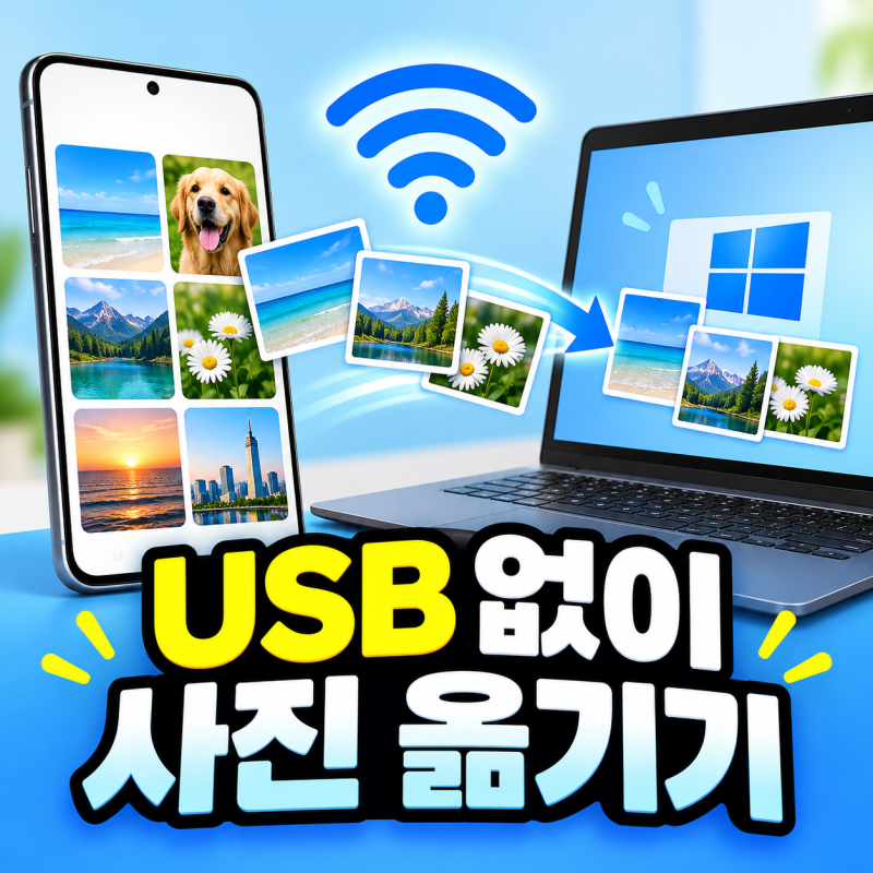 갤럭시 사진·파일 USB 없이 Windows PC로 옮기기｜휴대폰과 연결 사용법