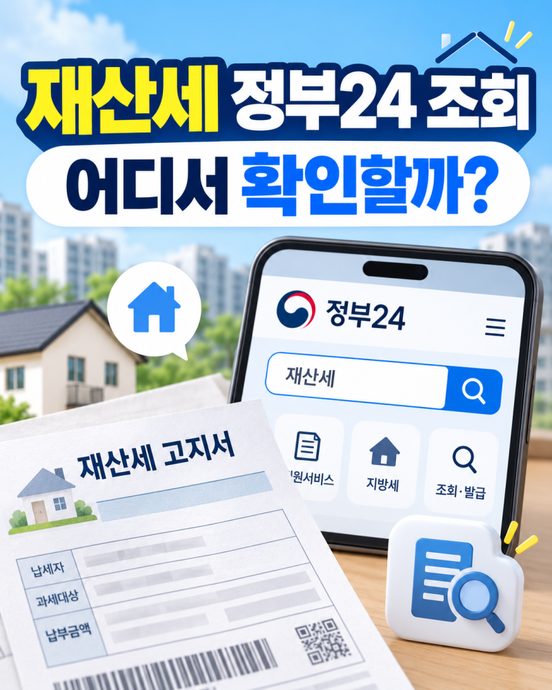 재산세 정부24에서 조회하는 방법, 9월 납부금액까지 확인하려면?