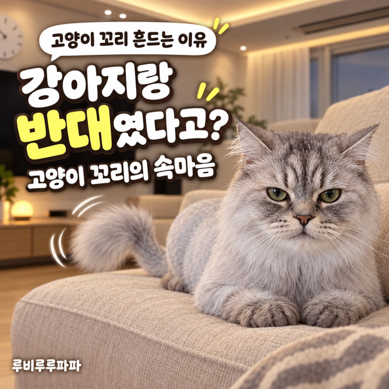 강아지랑 반대인 줄 몰랐던 고양이 꼬리 흔드는 이유