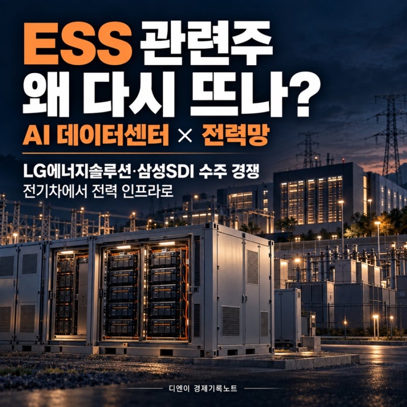 ESS 관련주 왜 다시 뜨나? LG에너지솔루션·삼성SDI 수주 경쟁 정리