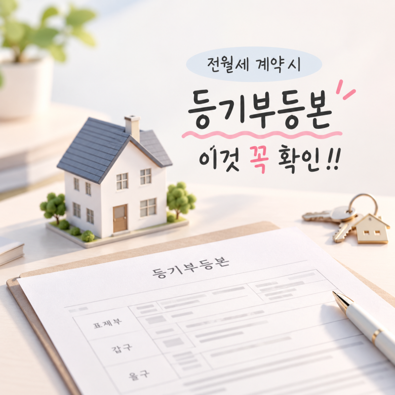 등기부등본 보는 법, 전세·월세 계약 전 이것부터 확인하세요
