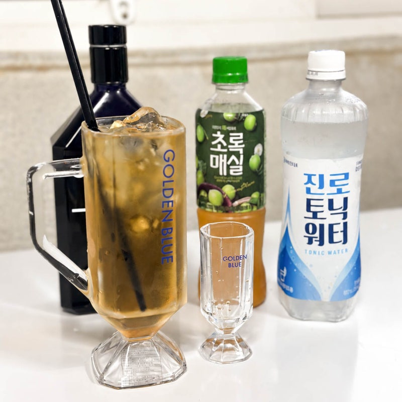 초록매실 하이볼 만들기 집에서 즐기는 간단 하이볼 레시피
