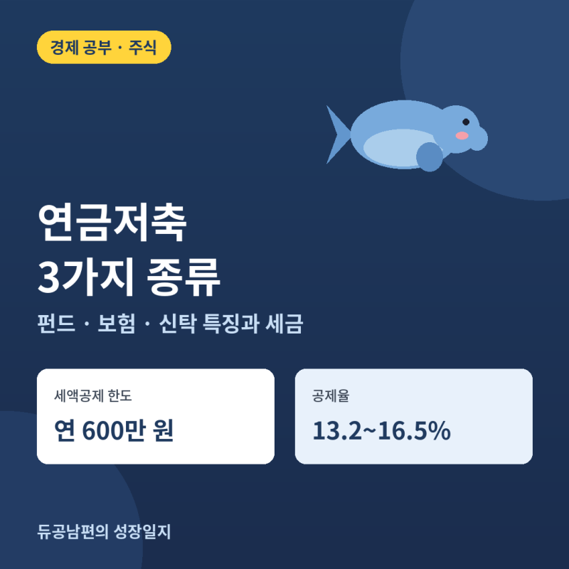 연금저축의 종류와 특장점