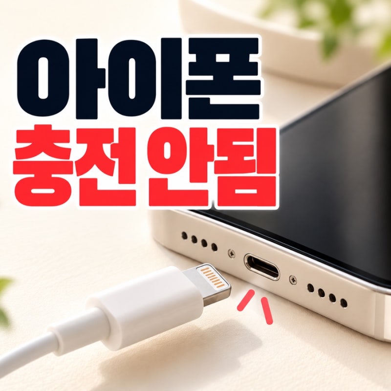 아이폰 충전 안됨, 케이블 꽂아도 안 찰 때 먼저 확인할 5가지