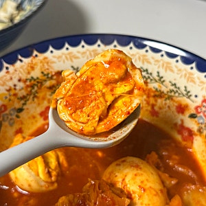 6kg 뺄 때 먹던 다이어트 계란볶이 레시피, 떡 없는 전자레인지 3분 떡볶이
