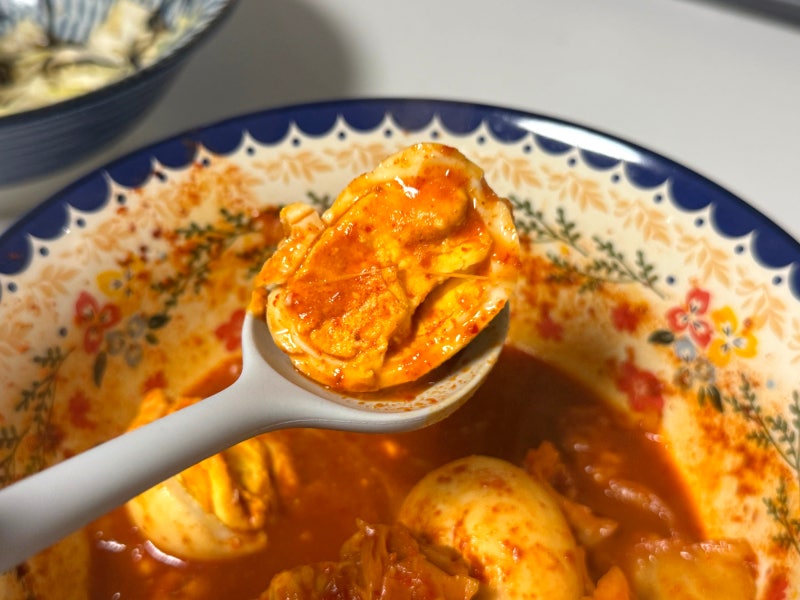 6kg 뺄 때 먹던 다이어트 계란볶이 레시피, 떡 없는 전자레인지 3분 떡볶이