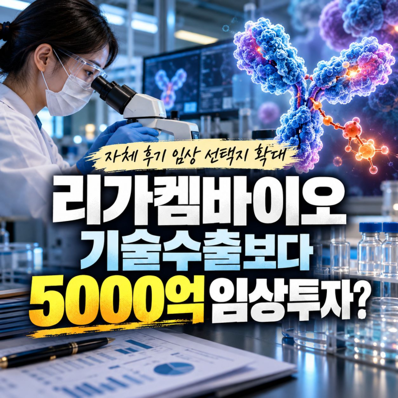 리가켐바이오, 기술수출보다 5000억 임상투자를 봐야 할까?