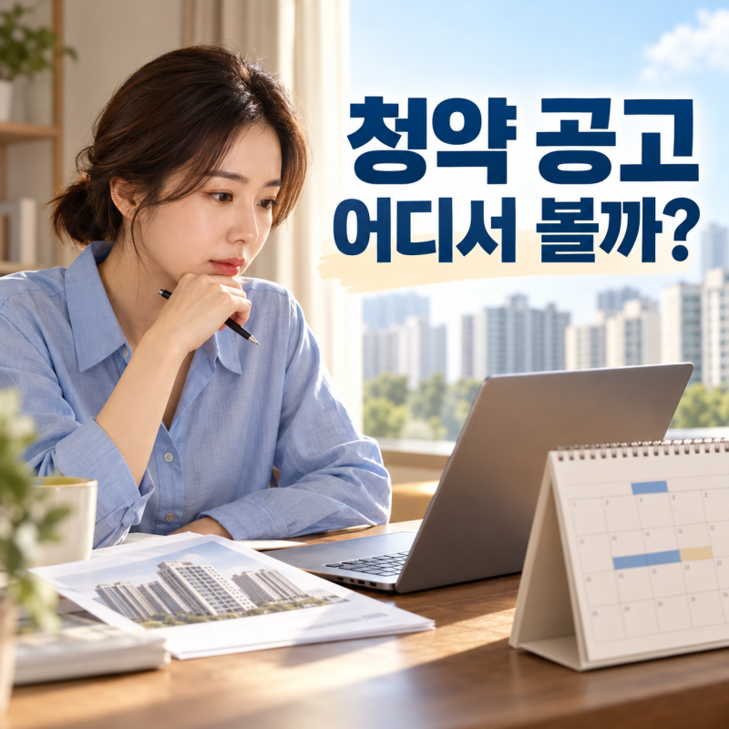청약 공고 어디서 찾을까? 청약홈·LH·GH 공식 사이트 구분법