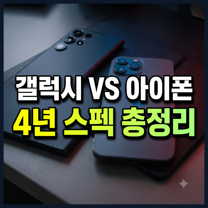 갤럭시 S27 울트라 vs 아이폰18 프로맥스 4년 스펙 비교: 배터리·램·카메라 변화 총 정리