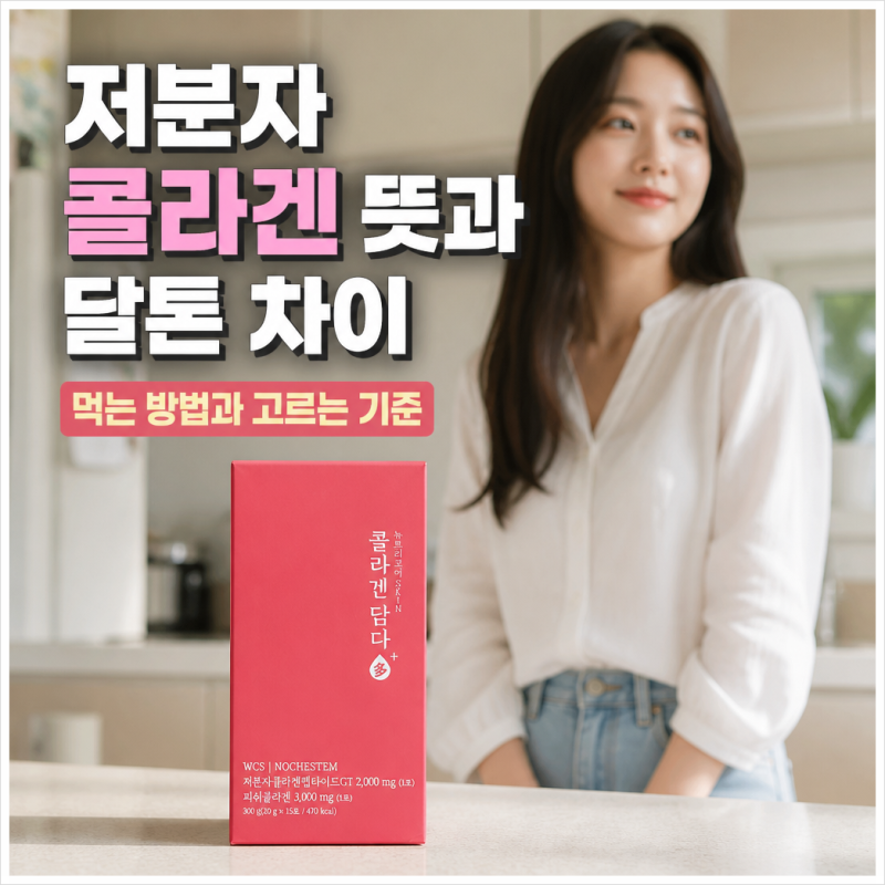 저분자 콜라겐 뜻과 달톤 차이, 먹는 방법과 고르는 기준