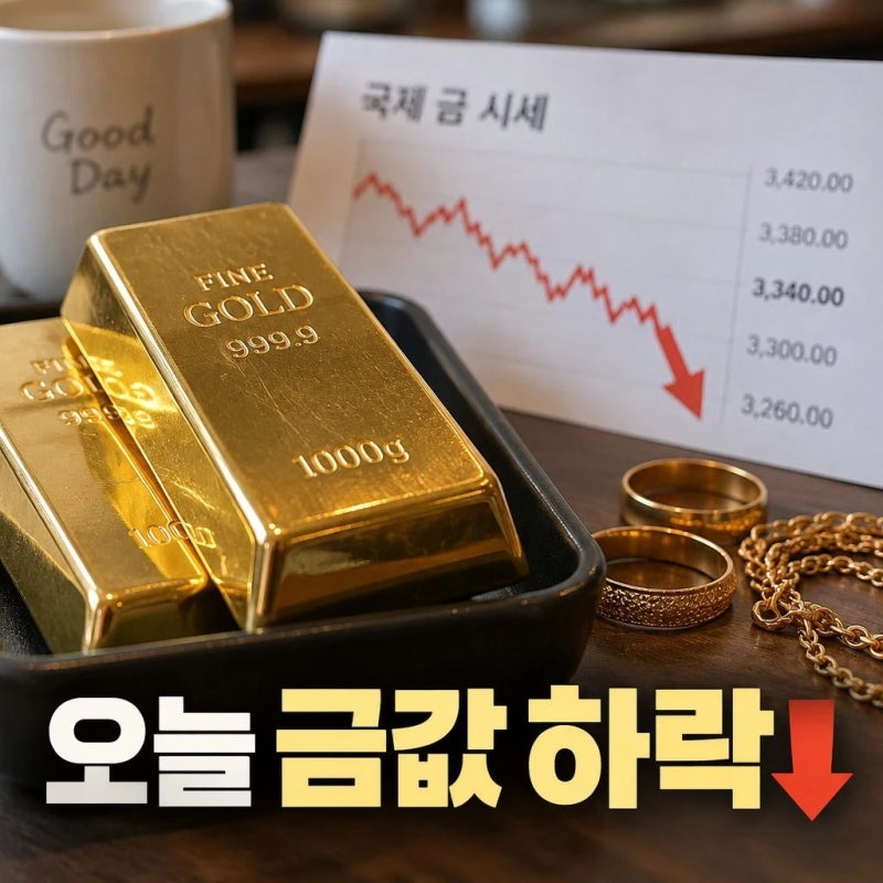 금시세 오늘 금값 하락, 순금 1돈 18K 14K 가격 얼마?