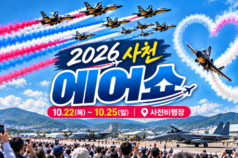 2026 사천에어쇼 사전등록 시작! 블랙이글스 공연 일정과 어린이 동반 등록·주차 총정리