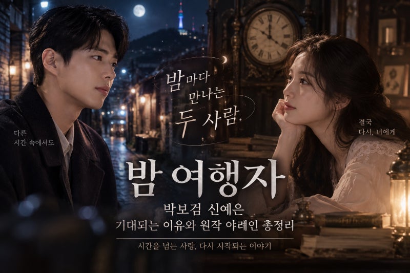 박보검 신예은 ‘밤 여행자’ 기대되는 이유와 원작 야려인 총정리