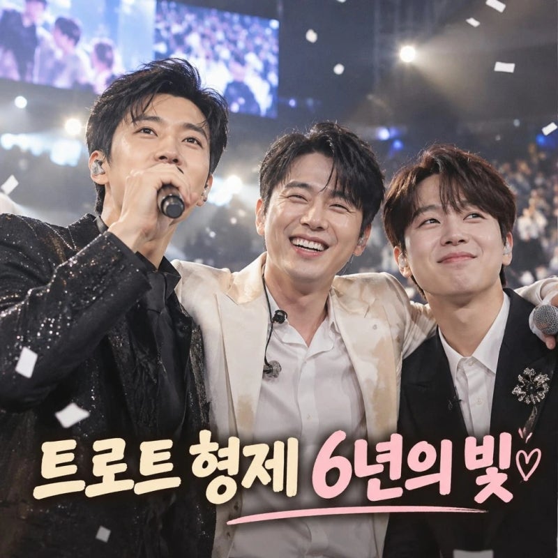임영웅·영탁·이찬원 트로트 형제 6년의 빛과 성장