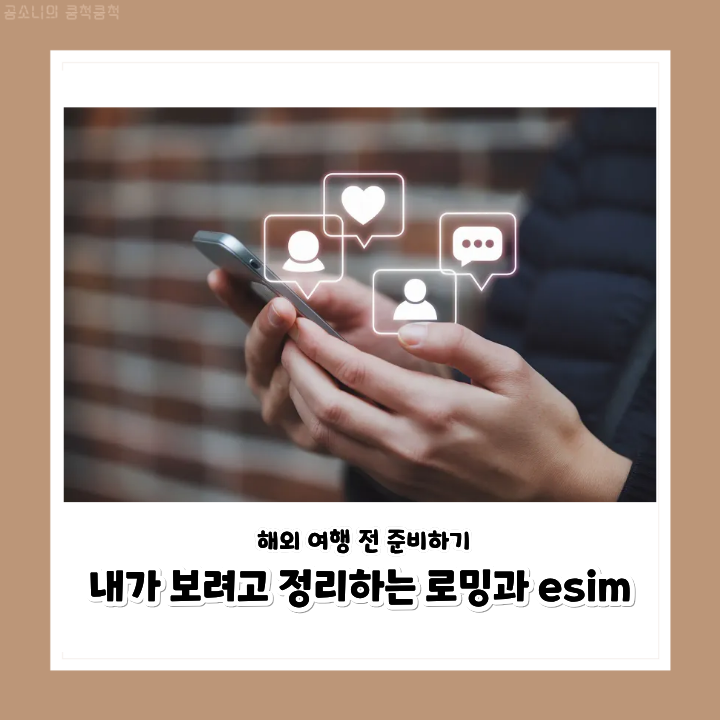 내가 써먹으려고 정리하는 로밍과 eSIM 비교하기 / 해외여행 데이터 어떻게 하지?