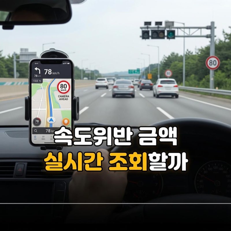 속도위반 과태료 조회 카메라 실시간 금액과 벌점 범칙금 확인하기