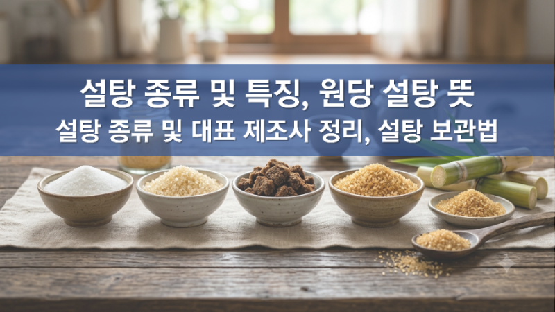 설탕 종류 차이 비교, 백설탕, 황설탕 차이, 흑설탕 특징, 원당 뜻, 머스코바도설탕, 알룰로스....