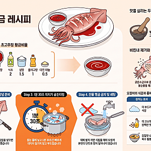 오징어숙회 레시피