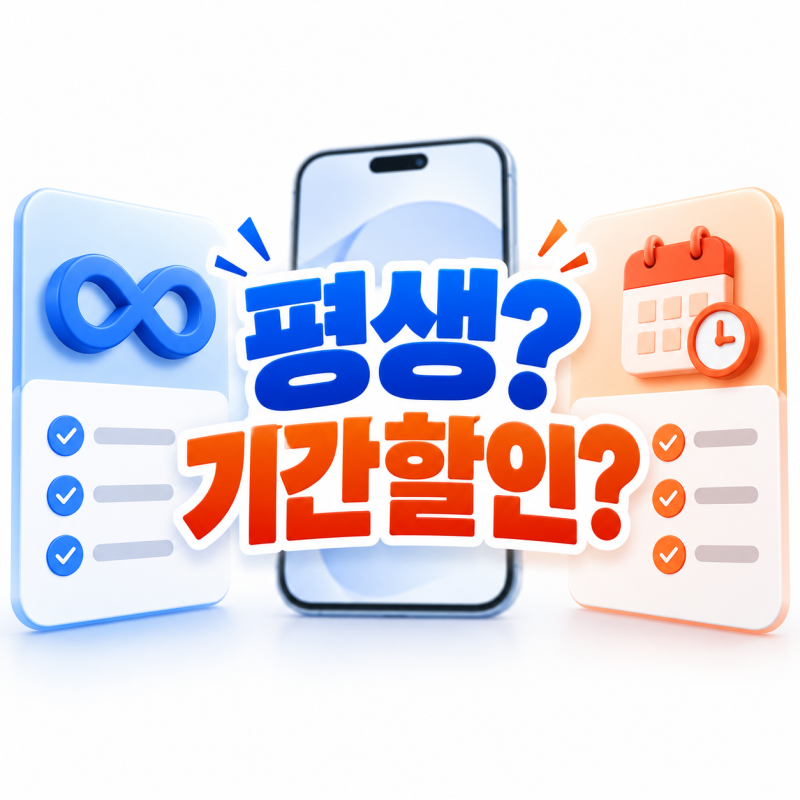 알뜰폰 평생요금제 뜻, 기간할인과 비교할 때 먼저 볼 조건