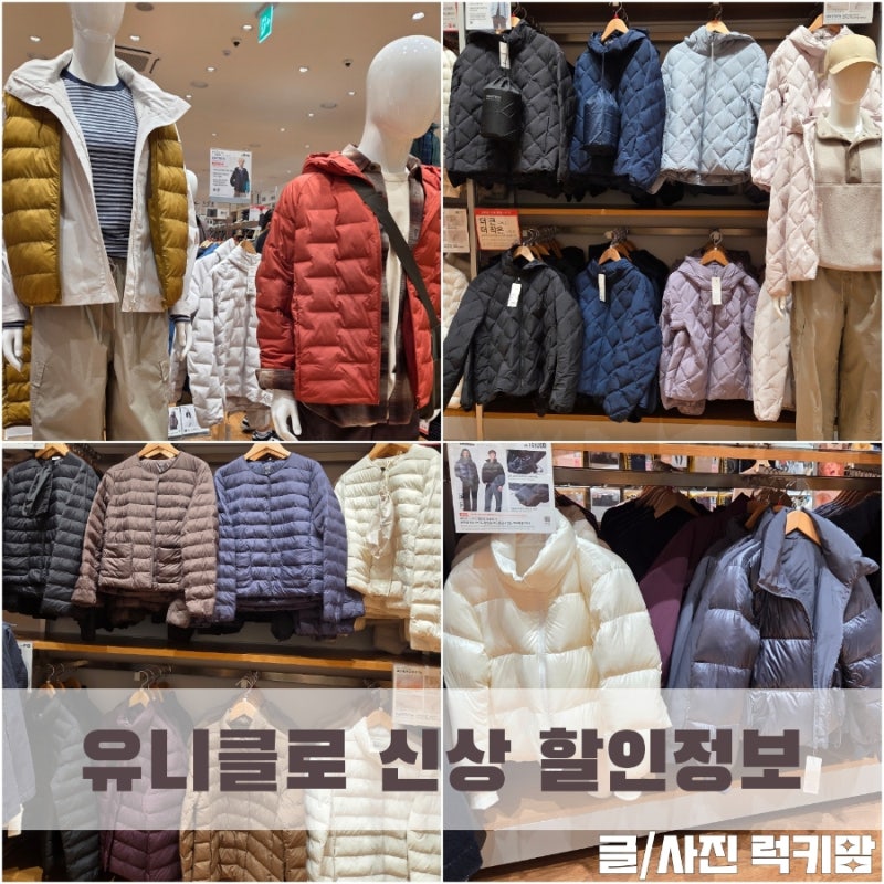 유니클로 경량 패딩 세일 가을 겨울 신상 할인 추천템