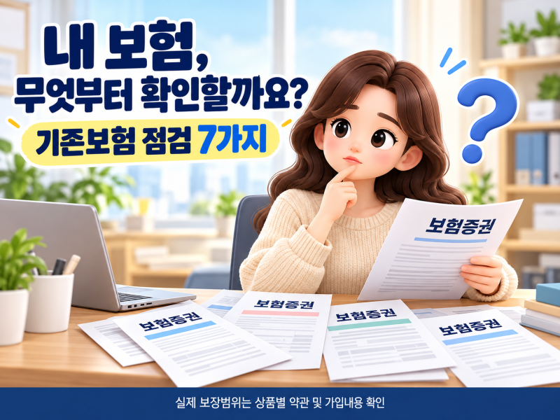 내 보험 보장내용 확인하는 방법｜기존보험 점검할 때 살펴볼 7가지