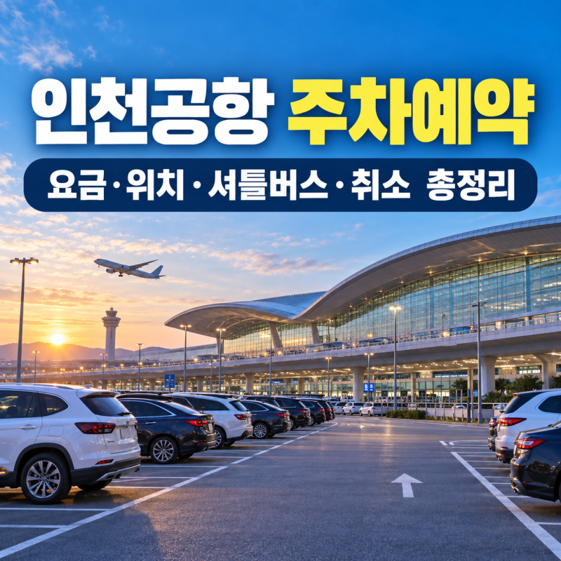 인천공항 주차예약 방법｜예약주차장 요금·위치·셔틀버스·취소 총정리