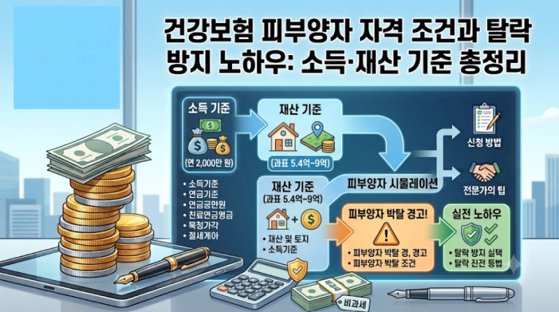 건강보험 피부양자 자격 조건과 탈락 방지 노하우: 소득·재산 기준 총정리