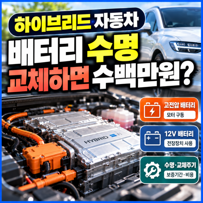 하이브리드 자동차 배터리 수명, 교체하면 정말 수백만원 들까?