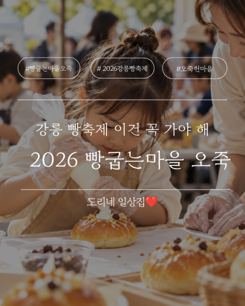 2026 강릉 빵축제 올해 더 커졌다｜참여 빵집 53곳,주차,일정 총정리