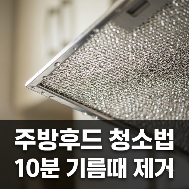 주방 후드 청소 방법 10분 만에 찌든 기름때 완벽 제거하는 법