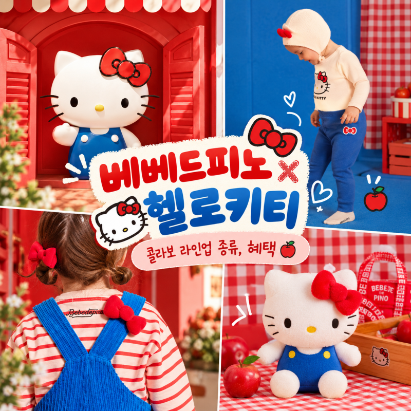 베베드피노 헬로키티 콜라보 10월 1일 라인업 뭐가 나올까?