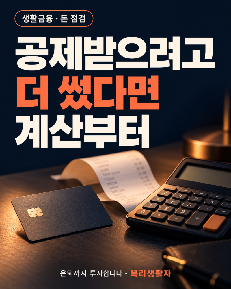 소득공제 받으려고 100만 원 더 썼다가, 통장만 가벼워집니다